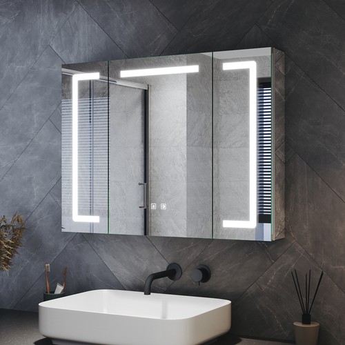 Led spiegelschrank 80x60cm - led,