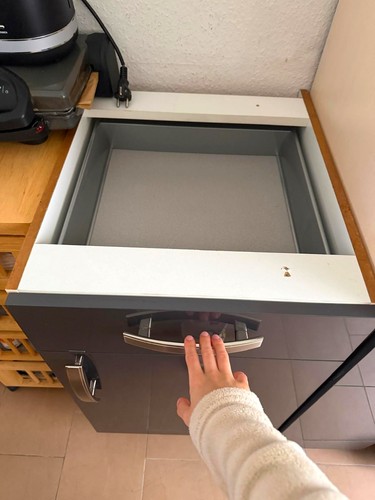 Moderner küchenschrank grau - moderner,